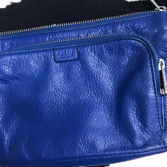 Fossil Sapphire Riley Mini Leather Crossbody Bag - Picture 4 of 12